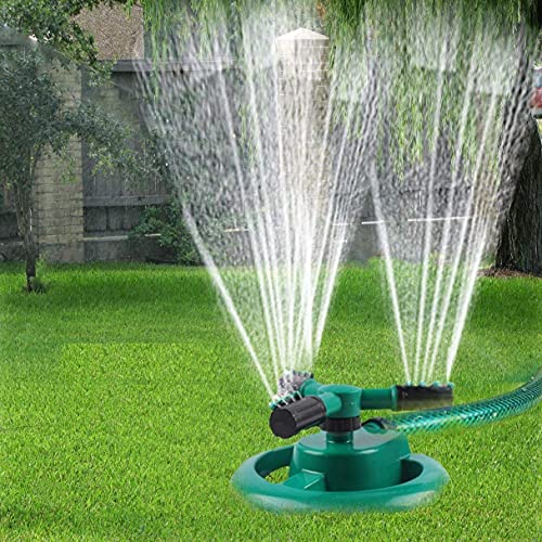 ADA® Automatic Garden Sprinkler 360 ° Rotating Adjustable Water Sprinkler, Multipurpose Yard Sprinklers for Plant Irrigation and Kids Playing Size (22 x 22 x 10cm) - Image 1
