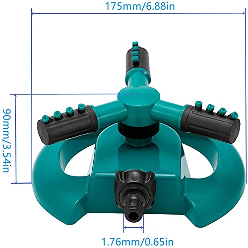 ADA® Automatic Garden Sprinkler 360 ° Rotating Adjustable Water Sprinkler, Multipurpose Yard Sprinklers for Plant Irrigation and Kids Playing Size (22 x 22 x 10cm) - Image 4
