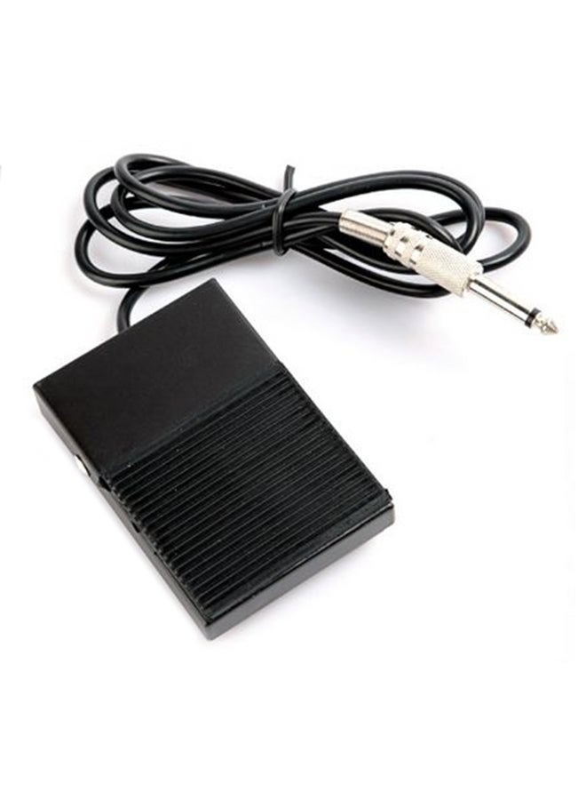 Tattoo Machine Foot Switch Pedal For Power Supply Black Black/Silver - Image 3