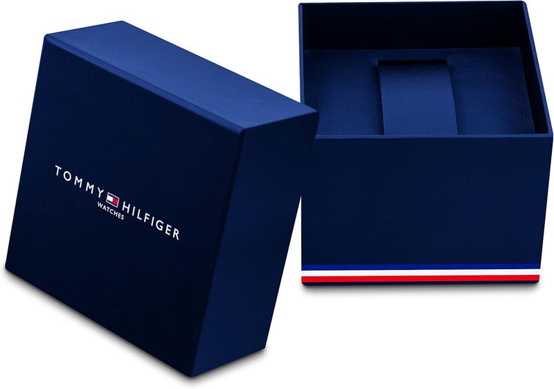 Tommy Hilfiger Men's Navy Dial Gold Steel Bracelet Watch - Image 5