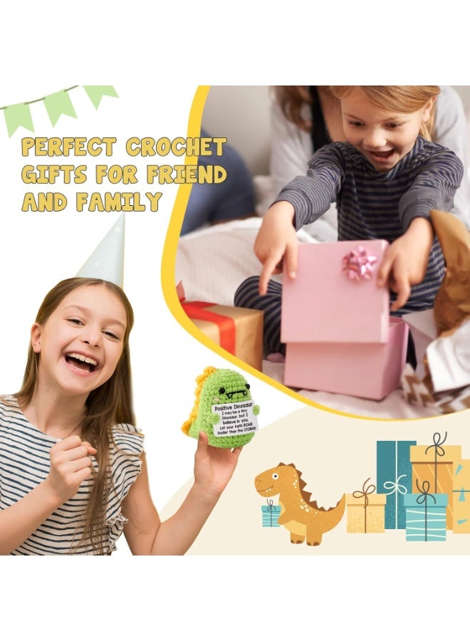 GROIC Mini Dinosaur Ct Gift, Positive Emotional Uplifting Animal for Coworker, Sister, Brother, Cute Dino Christmas Stocking Stuffer, Small Birthday & Desk Decor for Friend, Daughter, Son - Image 5