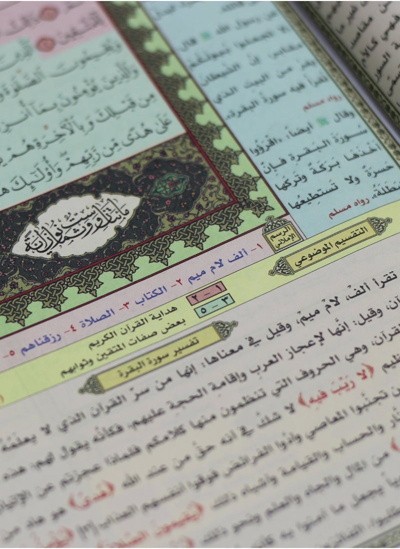 null - مصحف التفسير الموضوعي للحافظ المتقن مع أسباب النزول وشرح المفردات حجم متوسط 24*17 - Image 1