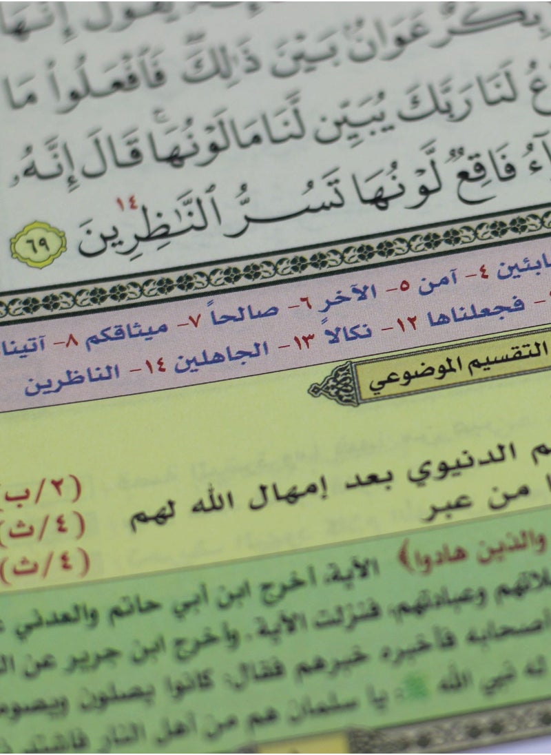 null - مصحف التفسير الموضوعي للحافظ المتقن مع أسباب النزول وشرح المفردات حجم متوسط 24*17 - Image 1