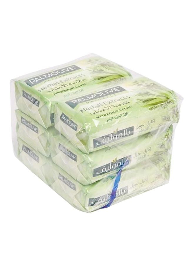 Palmolive Herbal Extract Soap Pack of 6 Each 120grams - Image 1