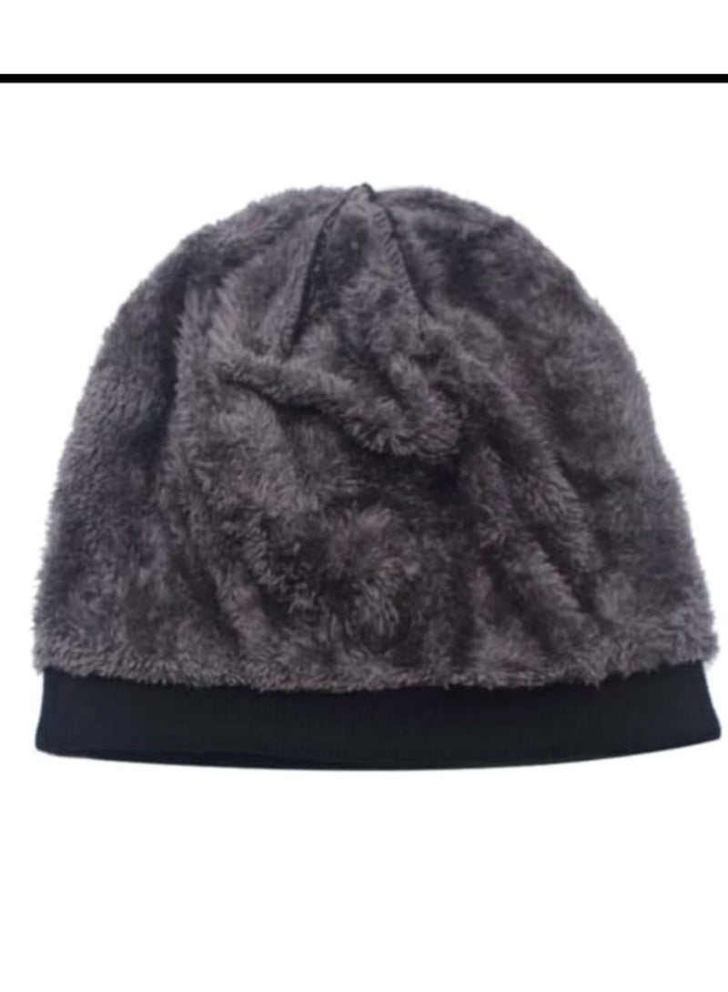 قبعة ازياء للشتاء للرجال و النساء لون اسود - Image 2