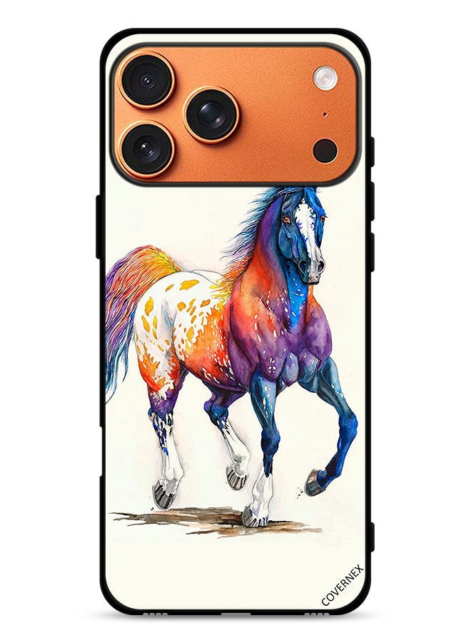 Covernex Apple iPhone 17 Pro Max Protective Case Cover Horse Paint Art - Image 1