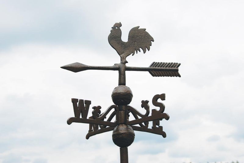 Esschert Design USA WV10 Cast Iron Rooster Weathervane - Image 2