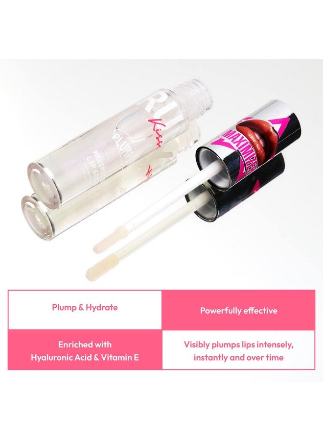 Ruby Kisses Plumping Lip Gloss - Hydrating, Voluminous, High-Shine, Cruelty-Free Lip Plumper, Smoothing, Instinct Lip Maximizer, 4 Colors, 0.15 FL oz. (CLEAR) - Image 3