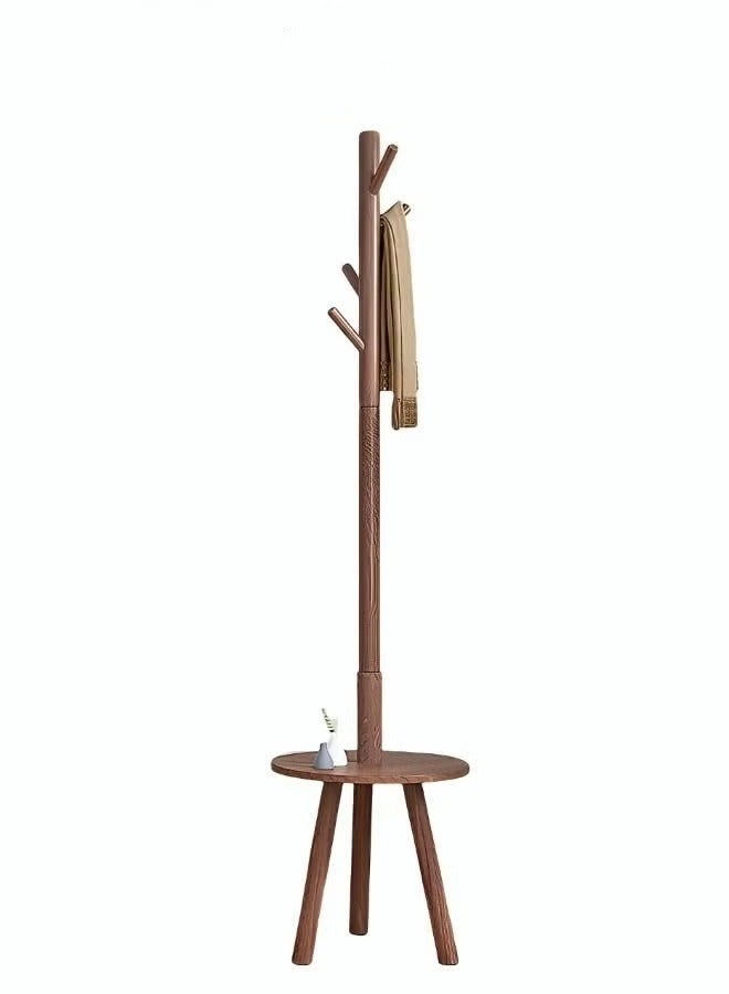 MIXDE All solid wood coat and hat rack, home bedroom, living room, floor standing hanging clothes rack, bold vertical hanging clothes rack, hanging bag rack - Image 1