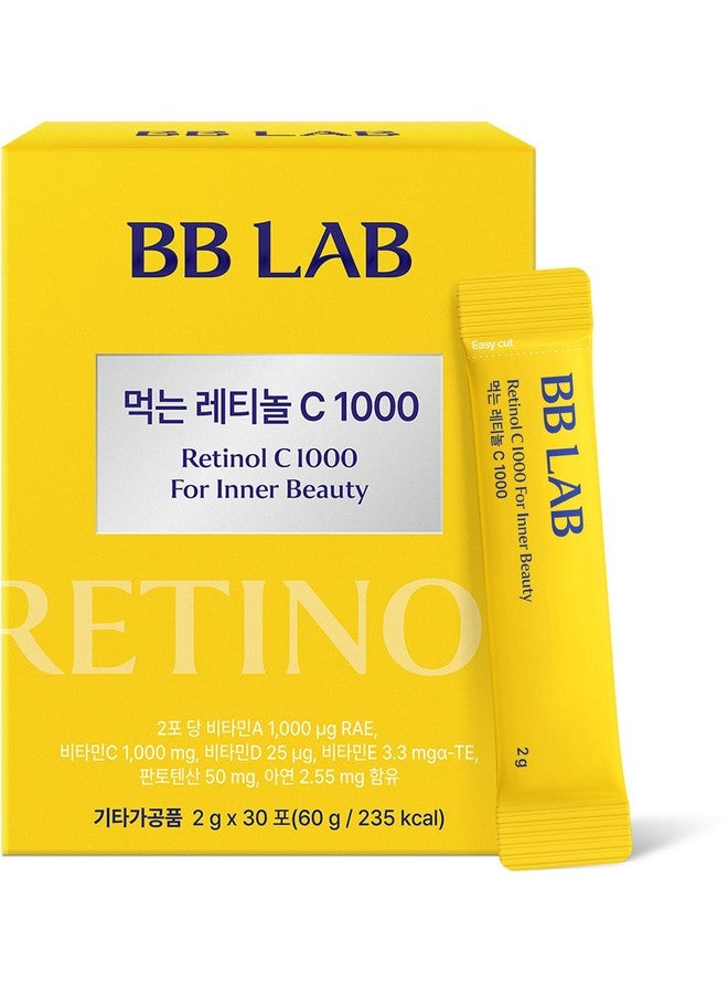 BB LAB Retinol C 1000, Powder Blend with Vitamin C, Retinol, Vitamin E, B5 & Zinc for Radiant Skin, Korea Inner Beauty Supplement for Healthy-Looking Skin - Image 1