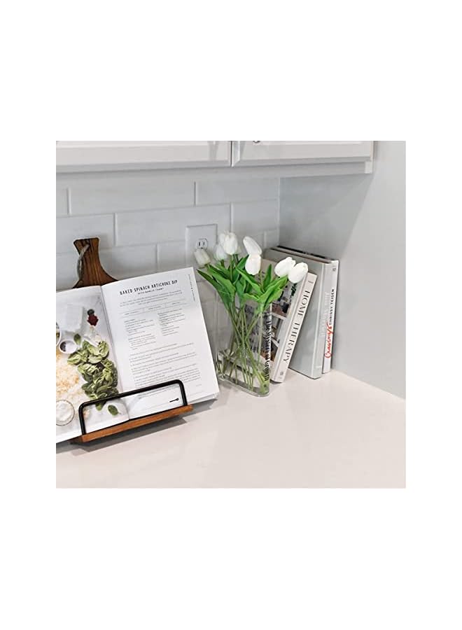 The Bros Book Vase for Flowers Aesthetic Room Decor, Artistic and Cultural Flavor Decorative Acrylic Vase, Unique Home/Bedroom/Office Accent, A Book About Flowers (Clear Color) - Image 4