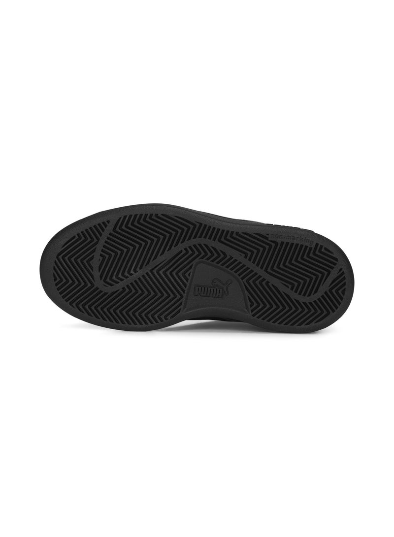 Smash 3.0 Kids Unisex Black Leather V Sneakers