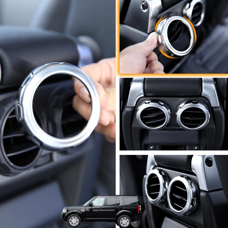 LLKUANG Rear Armrest Air Vent Outlet Cover Ring for Land Rover Discovery 3 Discovery 4 LR3 LR4, Range Rover Sport 2005-2013 - Image 5