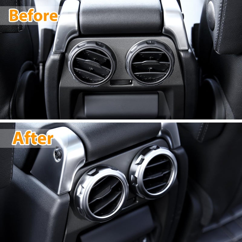 LLKUANG Rear Armrest Air Vent Outlet Cover Ring for Land Rover Discovery 3 Discovery 4 LR3 LR4, Range Rover Sport 2005-2013 - Image 3