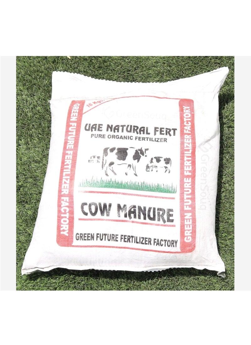 Green Future UAE Natural Organic Cow Manure Fertilizer is a High Quality Natural Fertilizer Designed to Enrich Soil and Promote Healthy Plant Growth Packed in a Convenient 16 kg Bag Organic Fertilizer Provides a Sustainable and Eco Friendly Solution for Gardeners and Farmers Looking to Enhance their Soil’s Fertility.  - Image 2