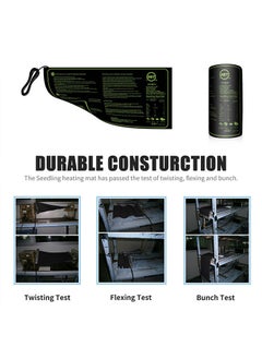 NIBEMINENT 17.5W Seedling Heating Durable Waterproof Mat Black  - Image 3