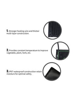 NIBEMINENT 17.5W Seedling Heating Durable Waterproof Mat Black  - Image 4