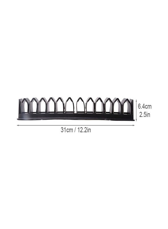 Kryslanix Horse Whip Crop Holder Rack,Wall Mounted Whip Rack Holder,Horse Whip Crop Holder for Fishing Pole Storage and Whip, Holds up to 12 Whips or Crops - Image 2