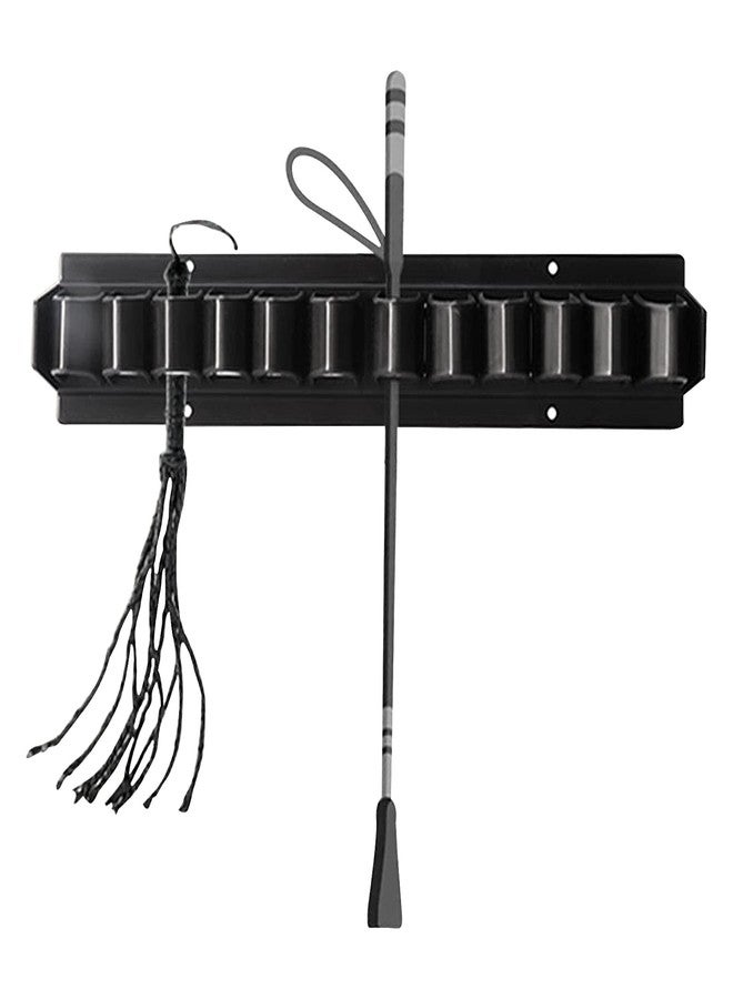 Kryslanix Horse Whip Crop Holder Rack,Wall Mounted Whip Rack Holder,Horse Whip Crop Holder for Fishing Pole Storage and Whip, Holds up to 12 Whips or Crops - Image 1