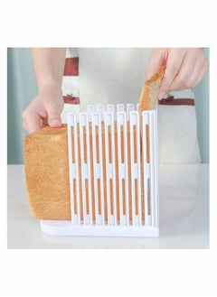 Excefore Bread Slicer for Homemade Bread, Adjustable Toast Slicing Guide, Slices Evenly Loaf Cutting Guide, Foldable Sandwich Bagel Cutter Machine, 1 Pcs  - Image 3