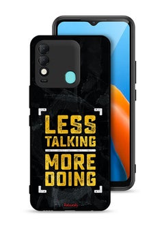 Tecno Spark 8 Protective Case Cover Less Talking More Doing