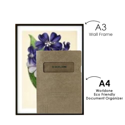 Worldone Eco Friendly Documents Organizer, Fine Quality Paper L Folder, Kraft (Peanut Brown), A4 Size, for Office and Personal Use, Combo of 5 Packs (5 * 10= 50 Pieces) - Image 5
