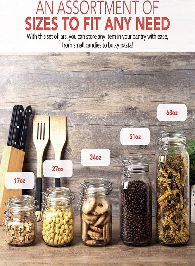 SIMPLI-MAGIC Kitchen Canisters, Various Sized, Clear - Image 5