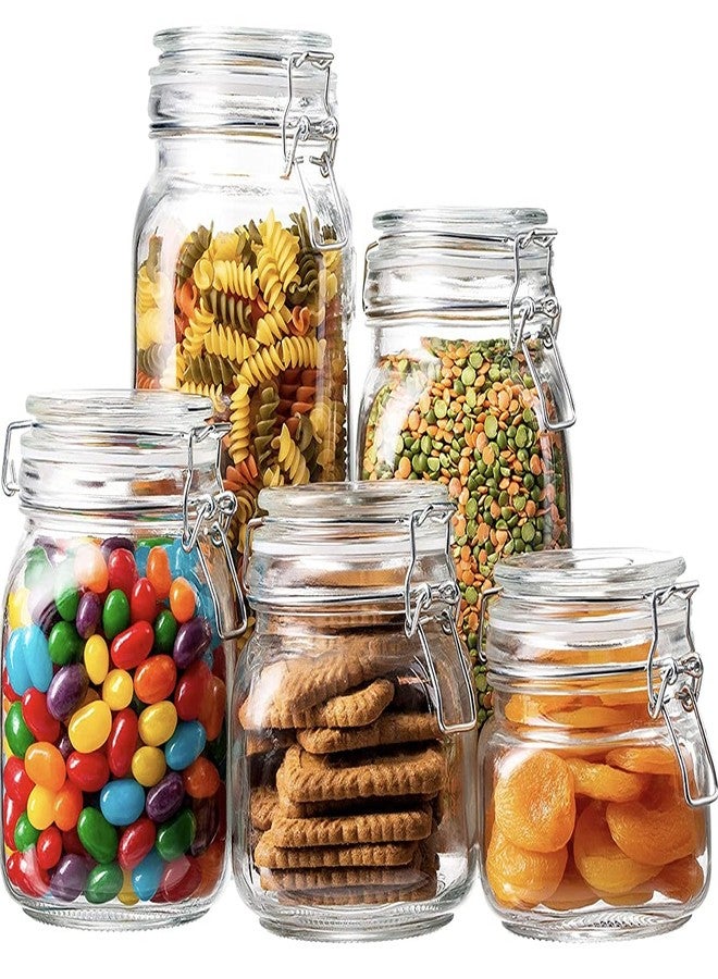 SIMPLI-MAGIC Kitchen Canisters, Various Sized, Clear - Image 1