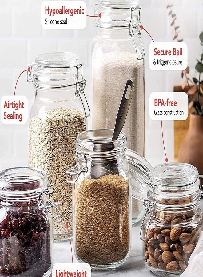 SIMPLI-MAGIC Kitchen Canisters, Various Sized, Clear - Image 4