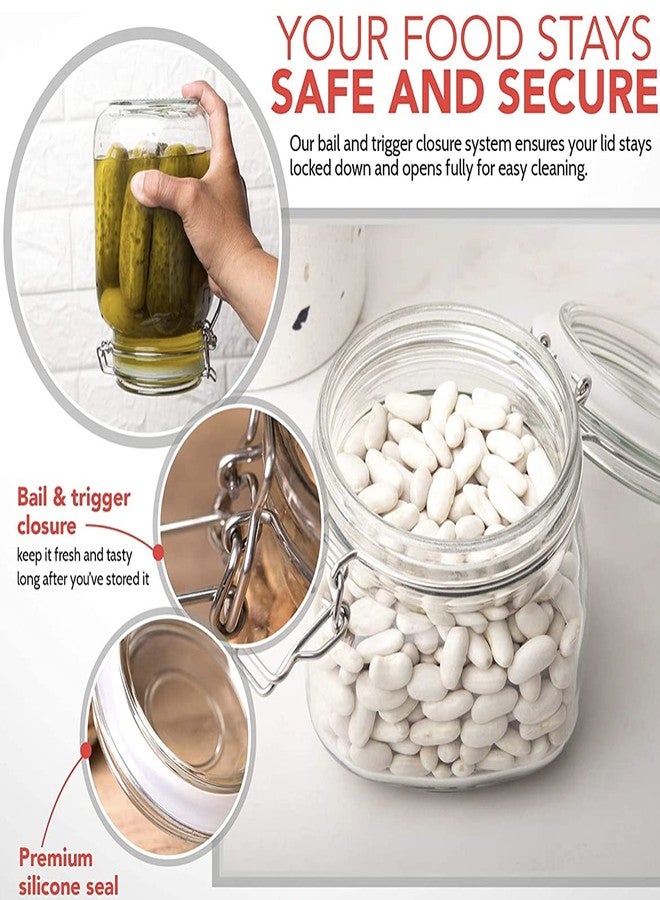 SIMPLI-MAGIC Kitchen Canisters, Various Sized, Clear - Image 3