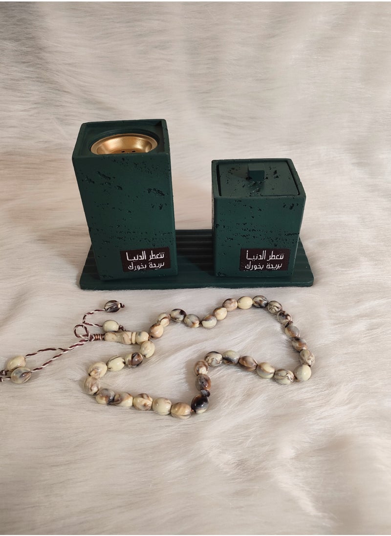 Incense burner with case and base - elegant design and high quality Elevate the atmosphere of your home with this carefully designed incense burner.