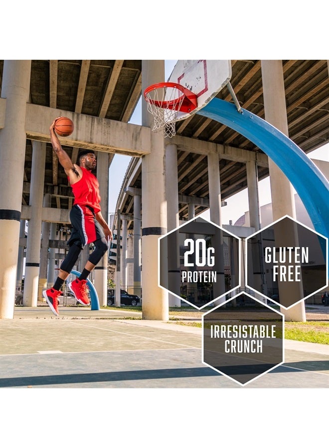 BSN بار بروتين كريسبي، بارز وجبات خفيفة بروتين، بارز مقرمشات مع بروتين مصل اللبن والألياف، خالي من الجلوتين، كراunch زبدة الفول السوداني، 12 قطعة (قد يختلف التعبئة والتغليف) - Image 4