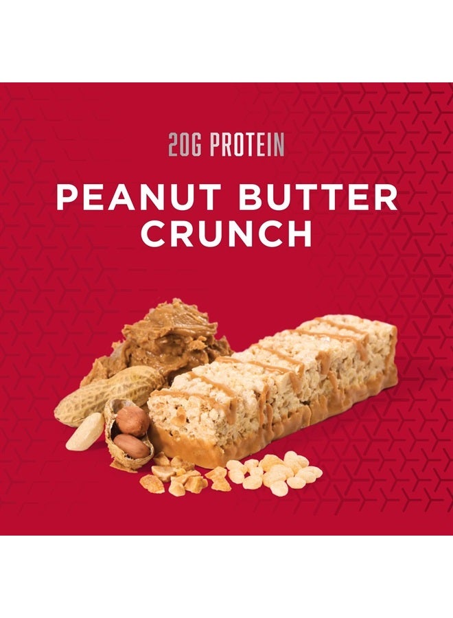 BSN بار بروتين كريسبي، بارز وجبات خفيفة بروتين، بارز مقرمشات مع بروتين مصل اللبن والألياف، خالي من الجلوتين، كراunch زبدة الفول السوداني، 12 قطعة (قد يختلف التعبئة والتغليف) - Image 2
