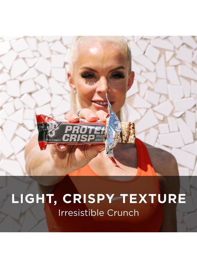 BSN بار بروتين كريسبي، بارز وجبات خفيفة بروتين، بارز مقرمشات مع بروتين مصل اللبن والألياف، خالي من الجلوتين، كراunch زبدة الفول السوداني، 12 قطعة (قد يختلف التعبئة والتغليف) - Image 5