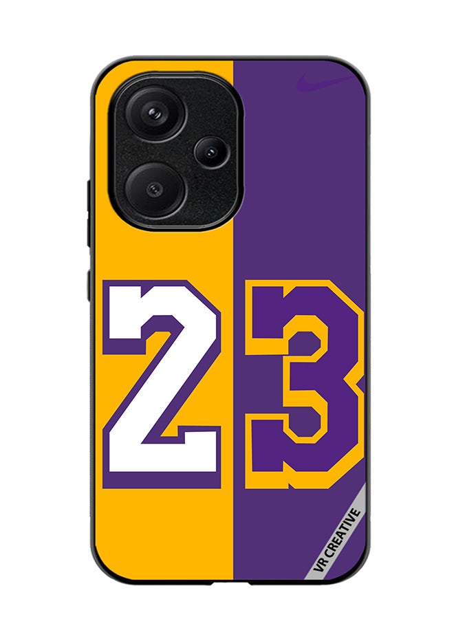 VR CREATIVE Protective Case Cover For Xiaomi Redmi 13C 5G Purple Yellow Design Multicolour - Image 1