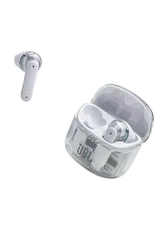 جي بي إل JBL Tune Flex True Wireless Noise Cancelling Earbuds Pure Bass ANC + Smart Ambient 4 Microphones 32H of Battery Water Resistant & Sweatproof Comfortable Fit - Ghost White Ghost White - Image 5