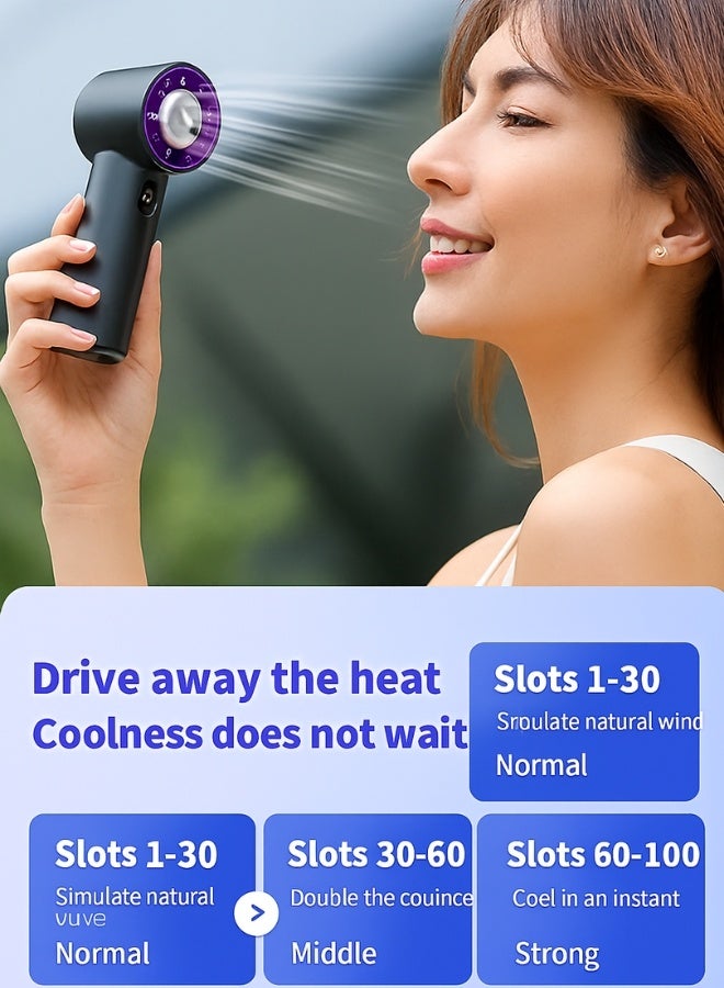 Foldable, USB-powered portable fan—lightweight, rechargeable, and perfect for travel, desk, or outdoor cooling - Image 2