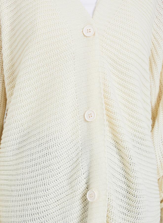 ستايلي كارديجان واسع شانكي بأزرار غلق - Image 4