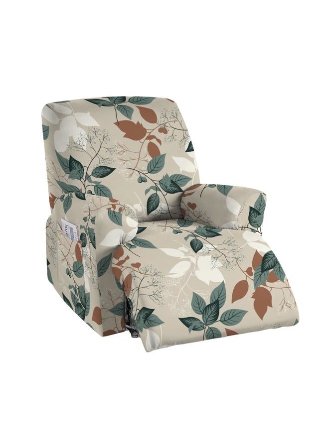 CRFATOP Printed Recliner Slipcover Stretch Reclining Chair Covers 4 Pieces Non Slip Recliner Sofa Slipcovers with Pocket Fitted Sofa Couch Cover Lazy Boy Chair Cover for Pet Kid Living Room,28 - Image 1