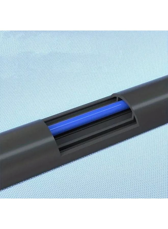 غطاء كابل PVC مطاطي شبه منحرف أبيض 78-74 بوصة قناة أسلاك متينة لإدارة الأسلاك - Image 5