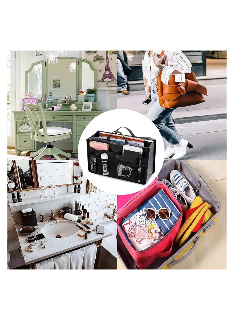 Cool Baby Style - COOLBABY Travel Makeup Insert Handbag Organiser Purse Liner Organizer Bag for Women 28.5x18x8cm - Image 1