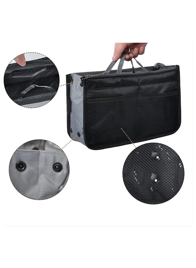 Cool Baby Style - COOLBABY Travel Makeup Insert Handbag Organiser Purse Liner Organizer Bag for Women 28.5x18x8cm - Image 1