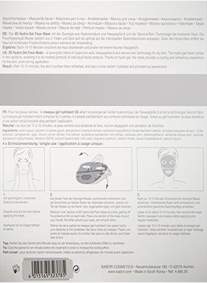 Babor - Doctor Hydrorx 3D Hydro Gel Face Mask, Hyaluronic Acid Moisturizing And Anti-Aging Mask For Fine Lines And Wrinkles, Vegan - Image 1