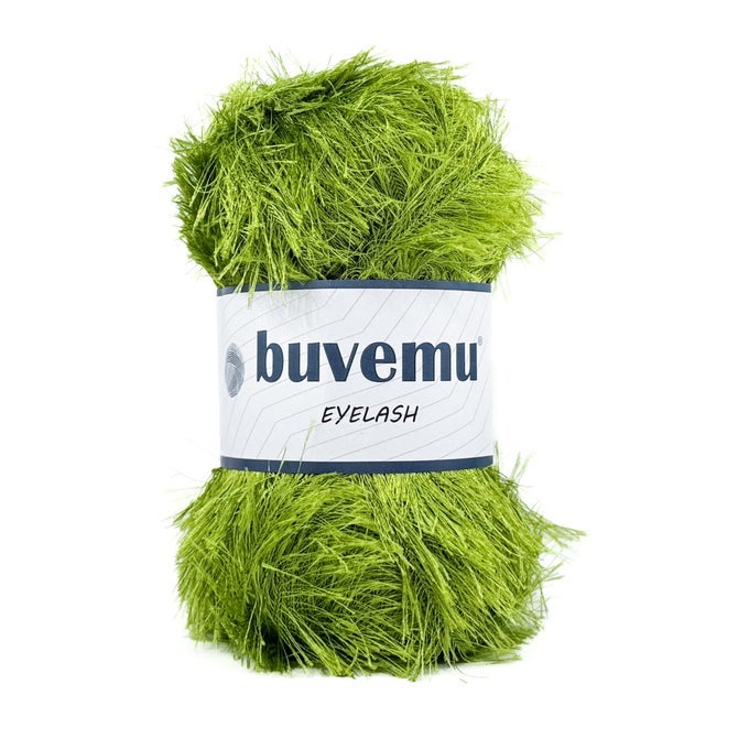 EYELASH FUN FUR YARN 100 GRAM 353 OUNCES 175 YARDS 160 METERS GREEN