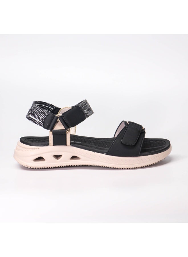 Monami Women’s Comfort Flat Sandals with Adjustable Strap Design, Open Toe Casual Walking Slides with Cushioned Footbed, Lightweight Everyday Summer Footwear for Travel, Outdoor Activities, Casual Wear and Daily Use - Image 3