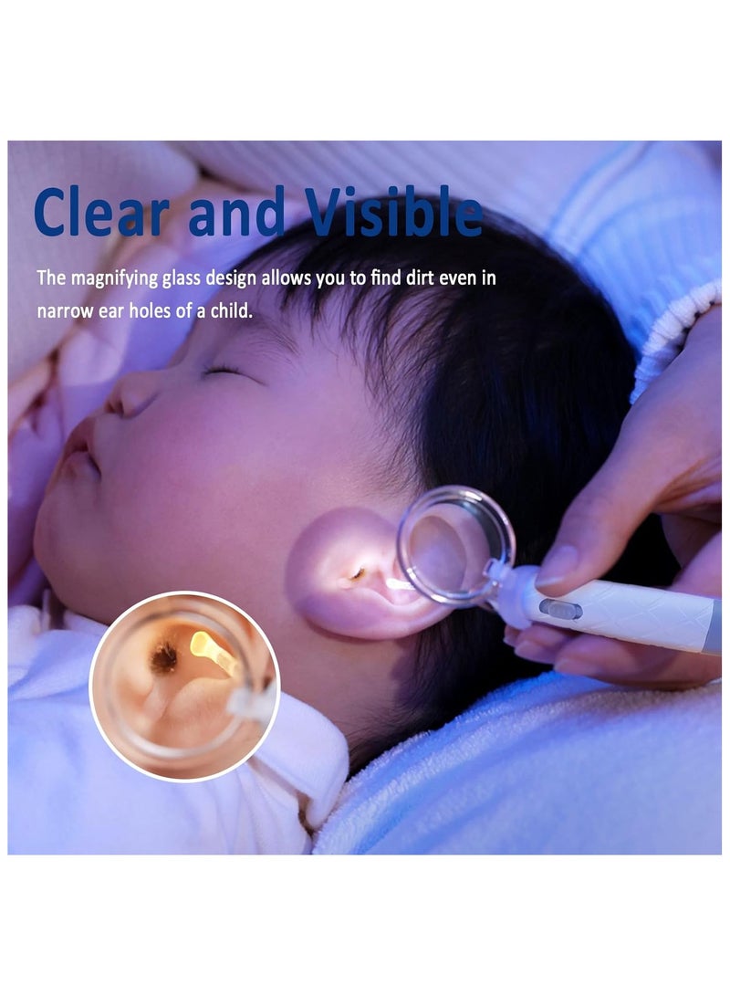 SYOSI Ear Wax Removal Kit Ear Cleaning Tool Set with LED Light Earwax Spoon Digger Tweezers to Remove The Ear and Nose Dirt for Babies Ear Wax Cleaner with Modifying Design - Image 2