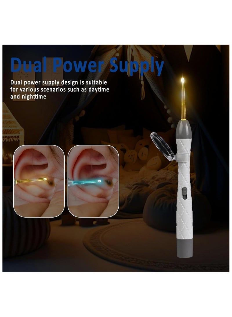 SYOSI Ear Wax Removal Kit Ear Cleaning Tool Set with LED Light Earwax Spoon Digger Tweezers to Remove The Ear and Nose Dirt for Babies Ear Wax Cleaner with Modifying Design - Image 3