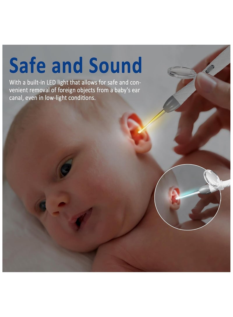 SYOSI Ear Wax Removal Kit Ear Cleaning Tool Set with LED Light Earwax Spoon Digger Tweezers to Remove The Ear and Nose Dirt for Babies Ear Wax Cleaner with Modifying Design - Image 5