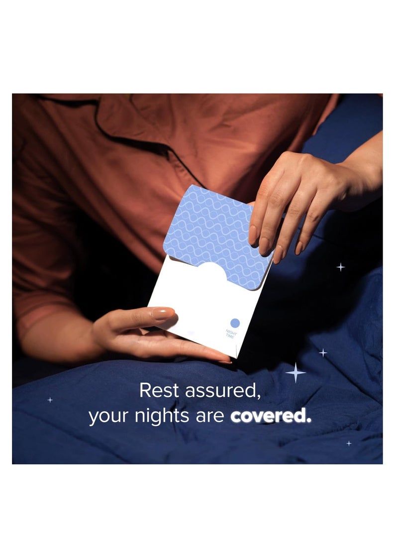 Nua Nua Ultra-Safe Night Pads 400 mm XXXL | 60% Larger Absorbent Core | 60% Wider Back with Hydrophobic Leak Guards | Breathable and Super Soft Top Sheet | Safe on Skin | Convenient and Hygienic Disposal - Image 5