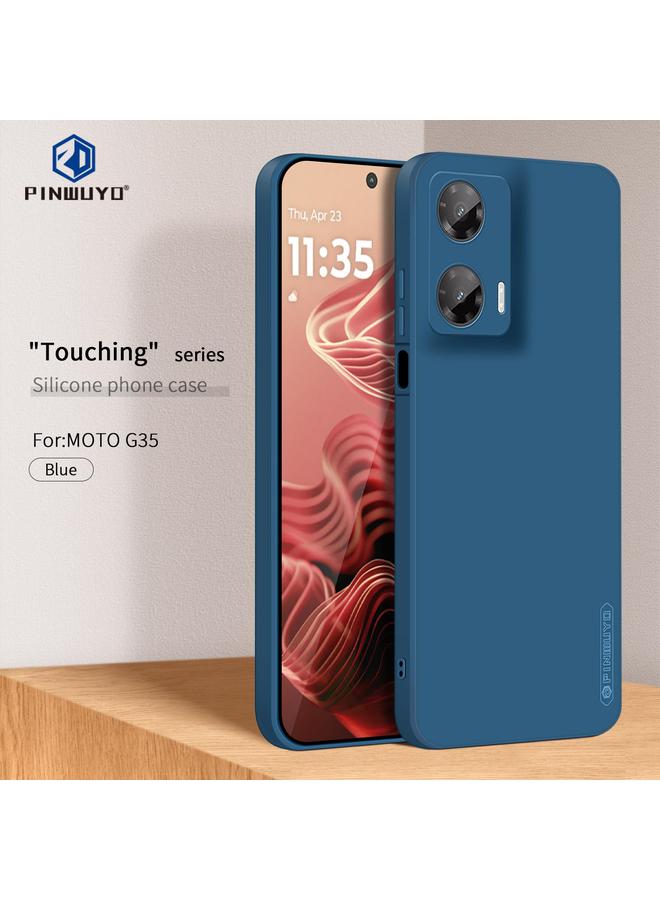 بين دبليو يو واي او جراب لهاتف Motorola Moto G35 Sense Series من السيليكون السائل TPU - Image 2